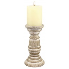 Beachcrest Home Wood Candle Holder BCHH4560